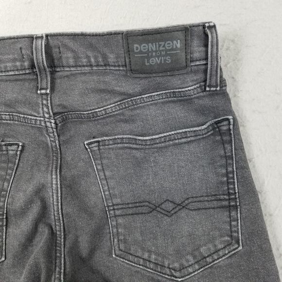 Denizen from Levi's Jeans Mens 30x32 Gray 208 Regular Taper Tapered Leg Denim - Picture 8 of 13